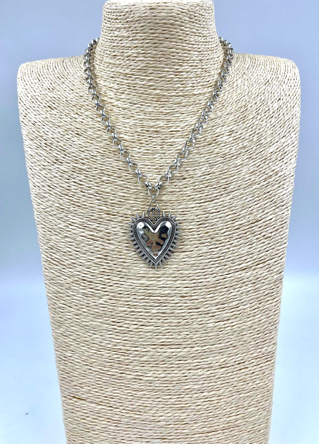 Silver Plated Heart Necklace