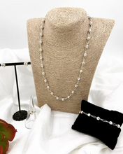 Load image into Gallery viewer, Sterling Silver Bead and Chain Jewelry Set