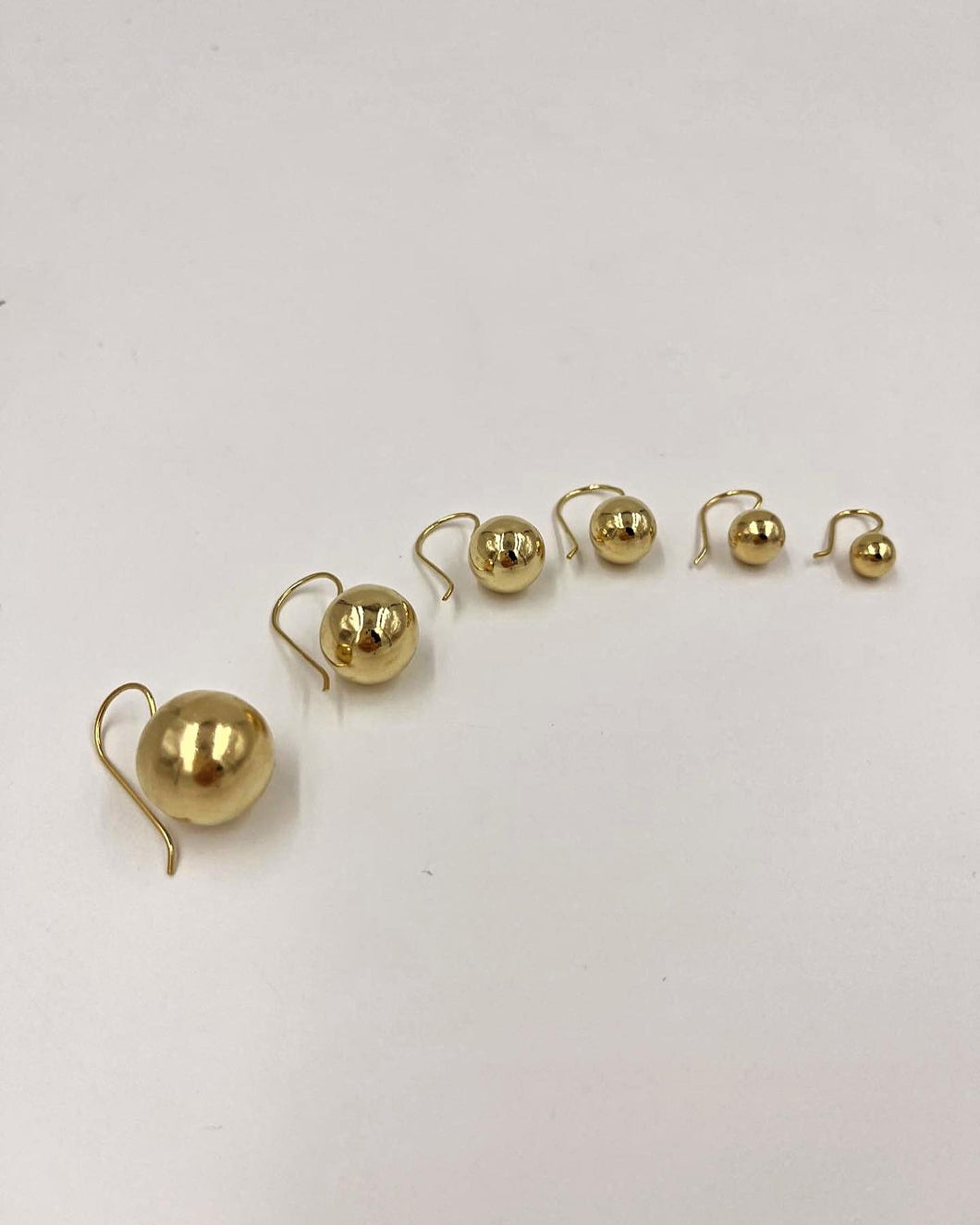 Gold Plated Ball Drop Earrings