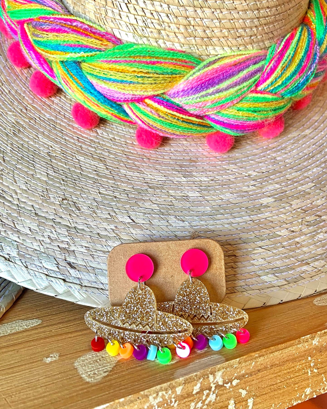 Colorful Sombrero Earrings