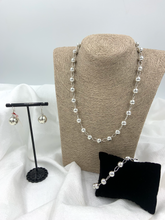 Load image into Gallery viewer, Sterling Silver Bead and Chain Jewelry Set