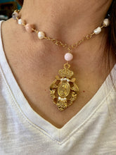 Load image into Gallery viewer, Designer Virgen de Guadalupe Pearl Necklaces