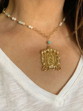 Load image into Gallery viewer, Designer Virgen de Guadalupe Pearl Necklaces