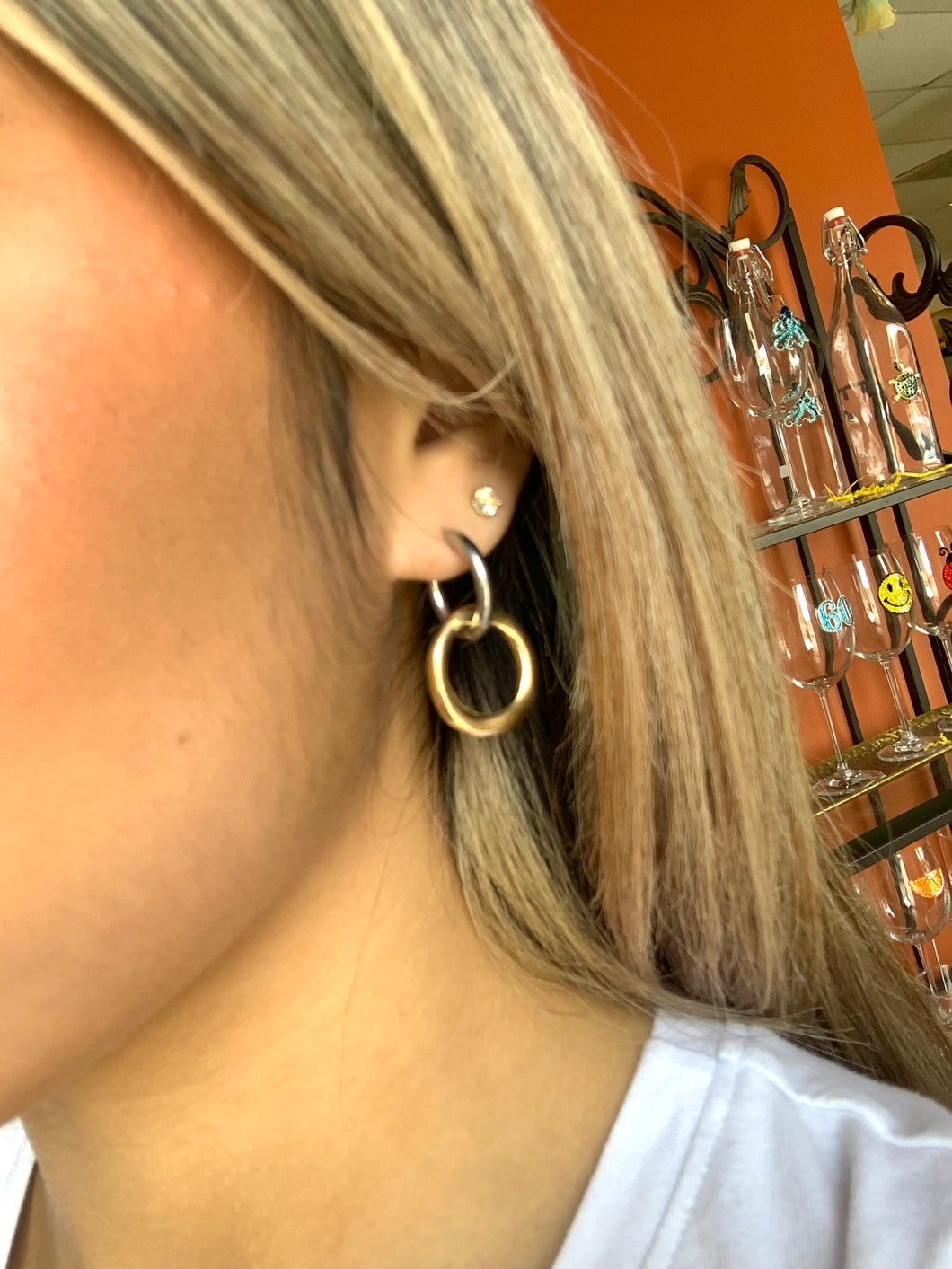 Two Tone Earrings