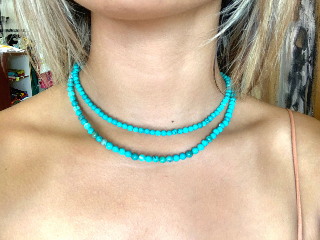 Turquoise Beaded Necklaces