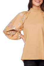 Load image into Gallery viewer, Eyelet Sleeve Blouse