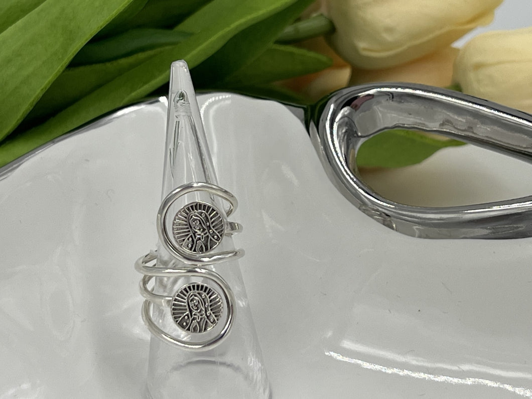 Sterling Silver Virgen De Guadalupe Rings